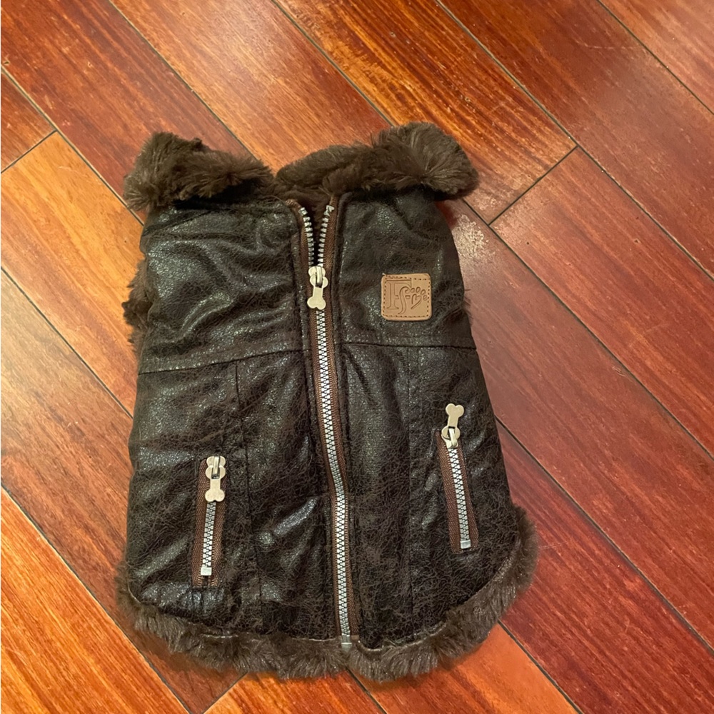 Friends Forever Faux leather/fur coat